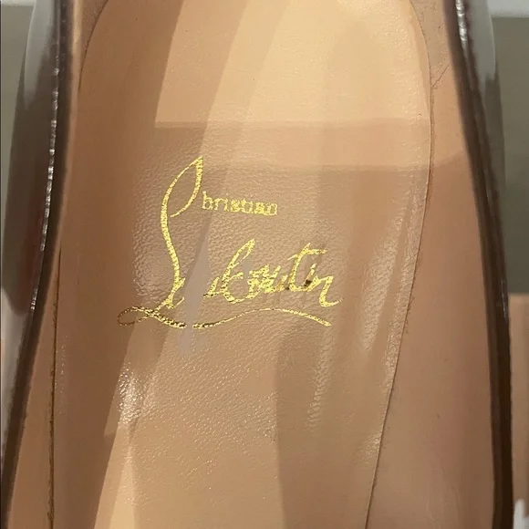 Christian Louboutin Women's maroon red bottom stiletto Heels 7.5 - Picture 4 of 9